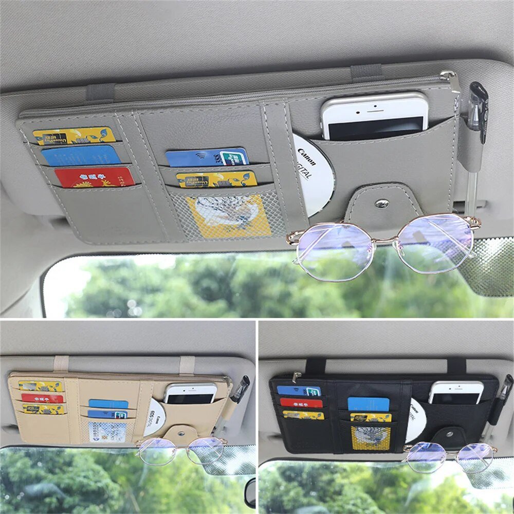 Organizzatore Auto Per Parasole — Tieni I Tuoi Accessori A Portata Di Mano
