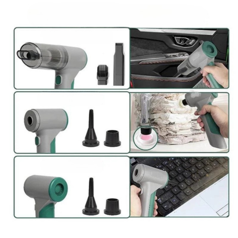 Aspirador Sem Fio 3 Em 1 Para Carro – Limpeza Completa E Prática
