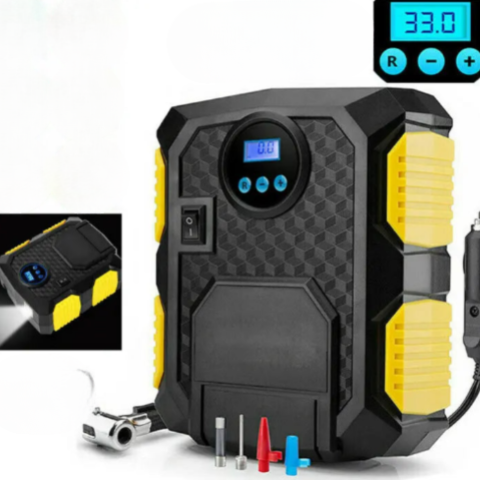 מדחס אוויר נייד 12V – נפיחה מהירה וללא מאמץ