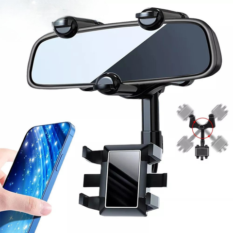 Suporte Telefone Carro – Fixação no Retrovisor