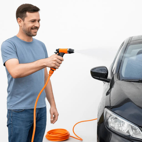 Bærbar Højtryksrenser — Nem Rengøring Overalt