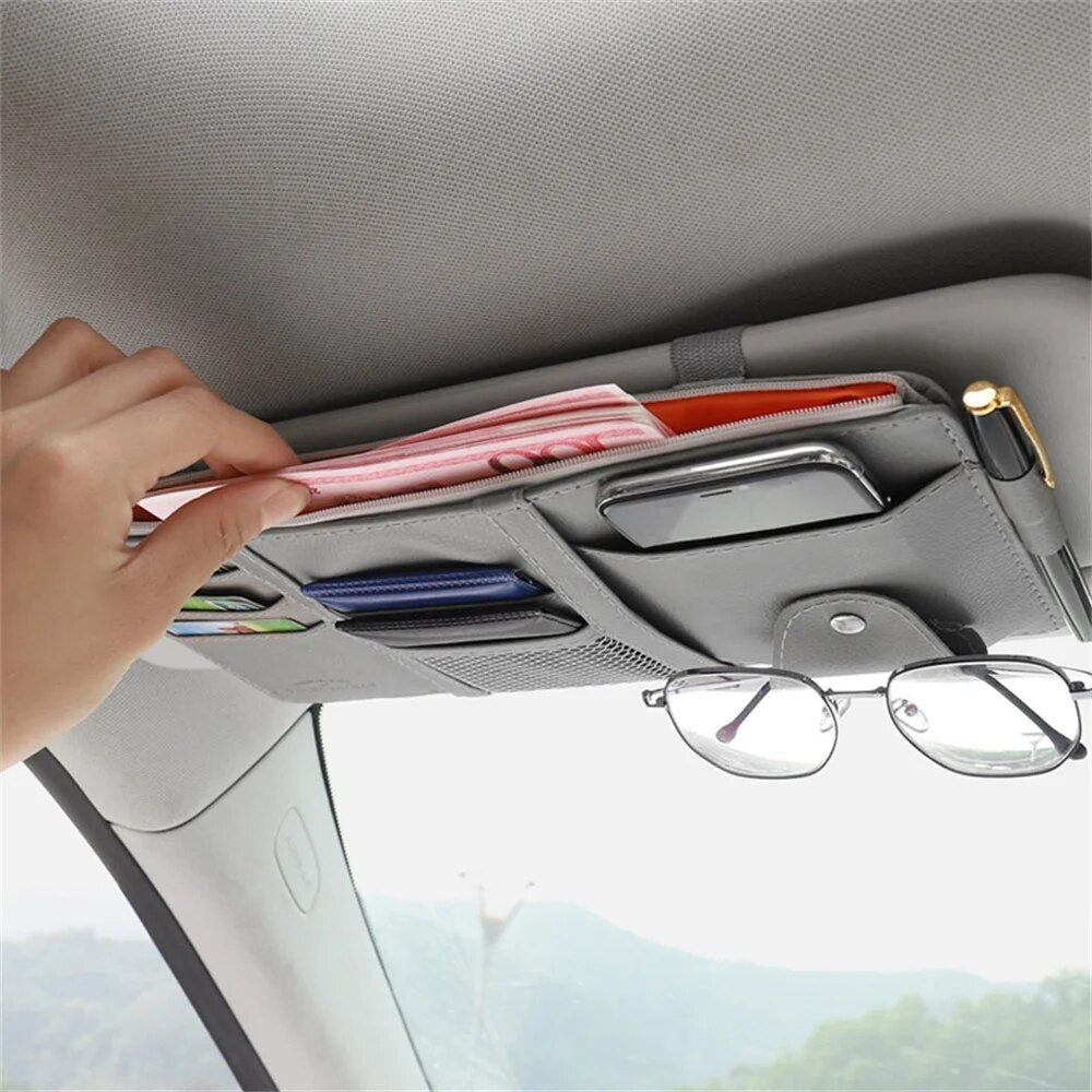 Organizzatore Auto Per Parasole — Tieni I Tuoi Accessori A Portata Di Mano