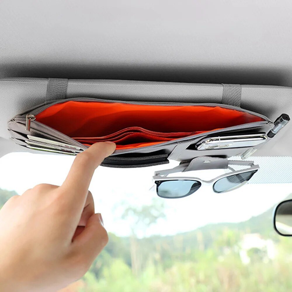 Organizzatore Auto Per Parasole — Tieni I Tuoi Accessori A Portata Di Mano