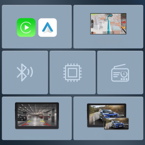Schermo Auto Intelligente – Navigazione, Musica e Telecamera