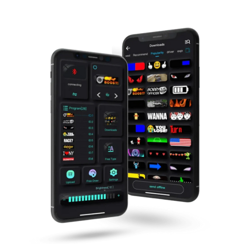 Pannello LED Auto – Testo e Motivi Personalizzati