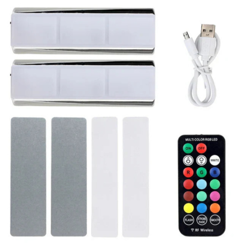 תאורת רכב רב-צבעונית נטענת – התקנה קלה