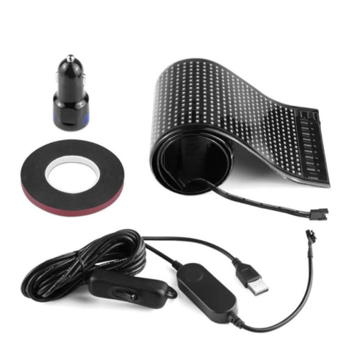 LED-Anzeigetafel Auto – Personalisierte Texte und Muster