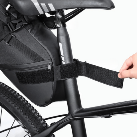 Veľká kapacita cyklistickej tašky na sedlo — vodotesná a reflexná