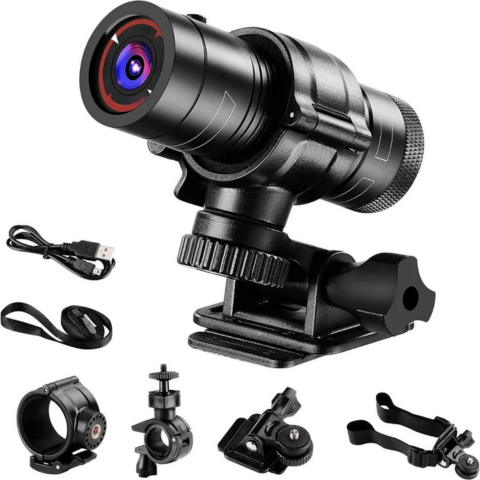 Vízálló kamera kormányra és sisakra – Ideális kerékpározáshoz és motorozáshoz