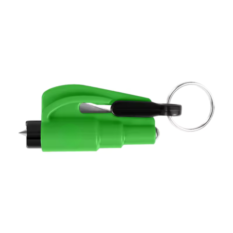 Compact Security Tool — Window Breaker & Seat Belt Cutter
