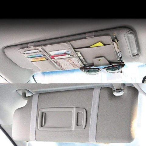 Organizzatore Auto Per Parasole — Tieni I Tuoi Accessori A Portata Di Mano