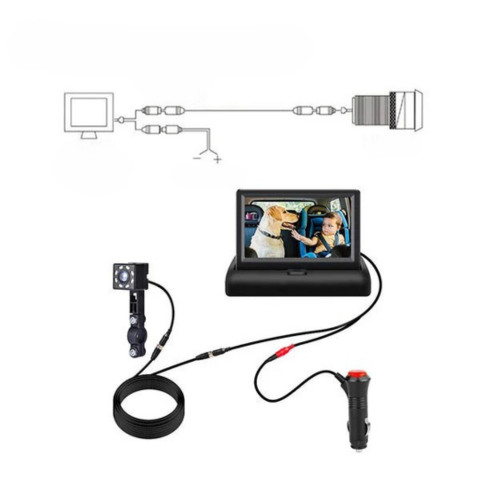 Overvåkningskamera for baby i bil — Sikkerhet og ro under reisen