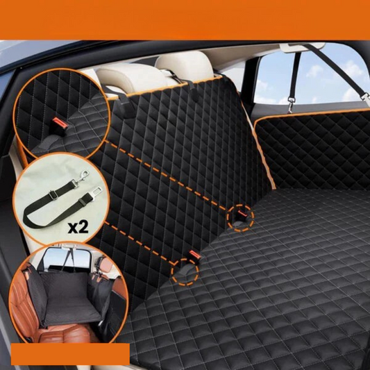 Funda de Asiento de Coche para Perro – Impermeable y Antideslizante con Arnés de Seguridad