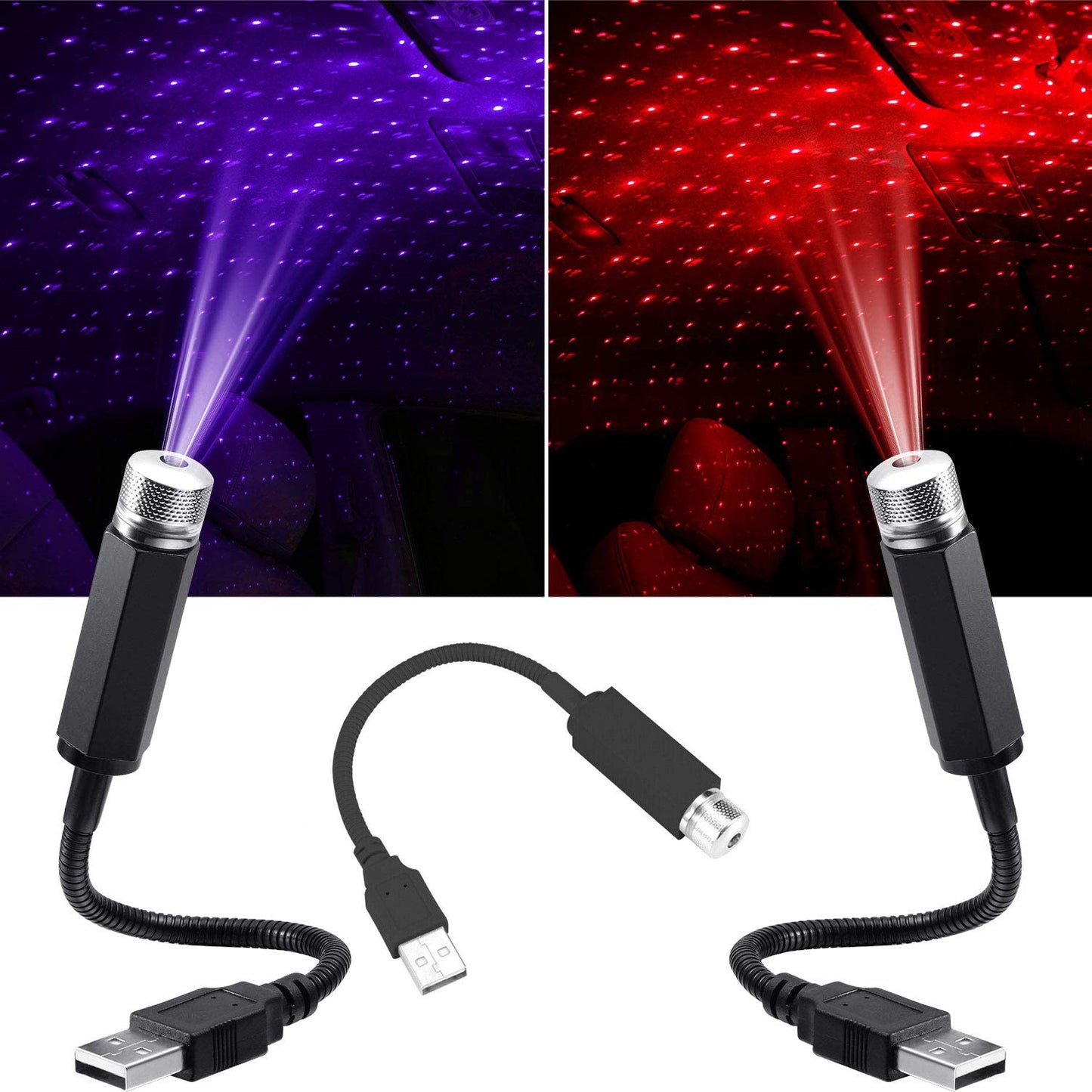 LED osvetlenie Hvězdné pre strechu auta — Magická nočná atmosféra