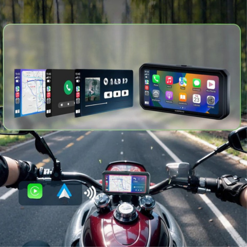 Moto 6.3" CarPlay Display - Modern Interface & Safe Driving