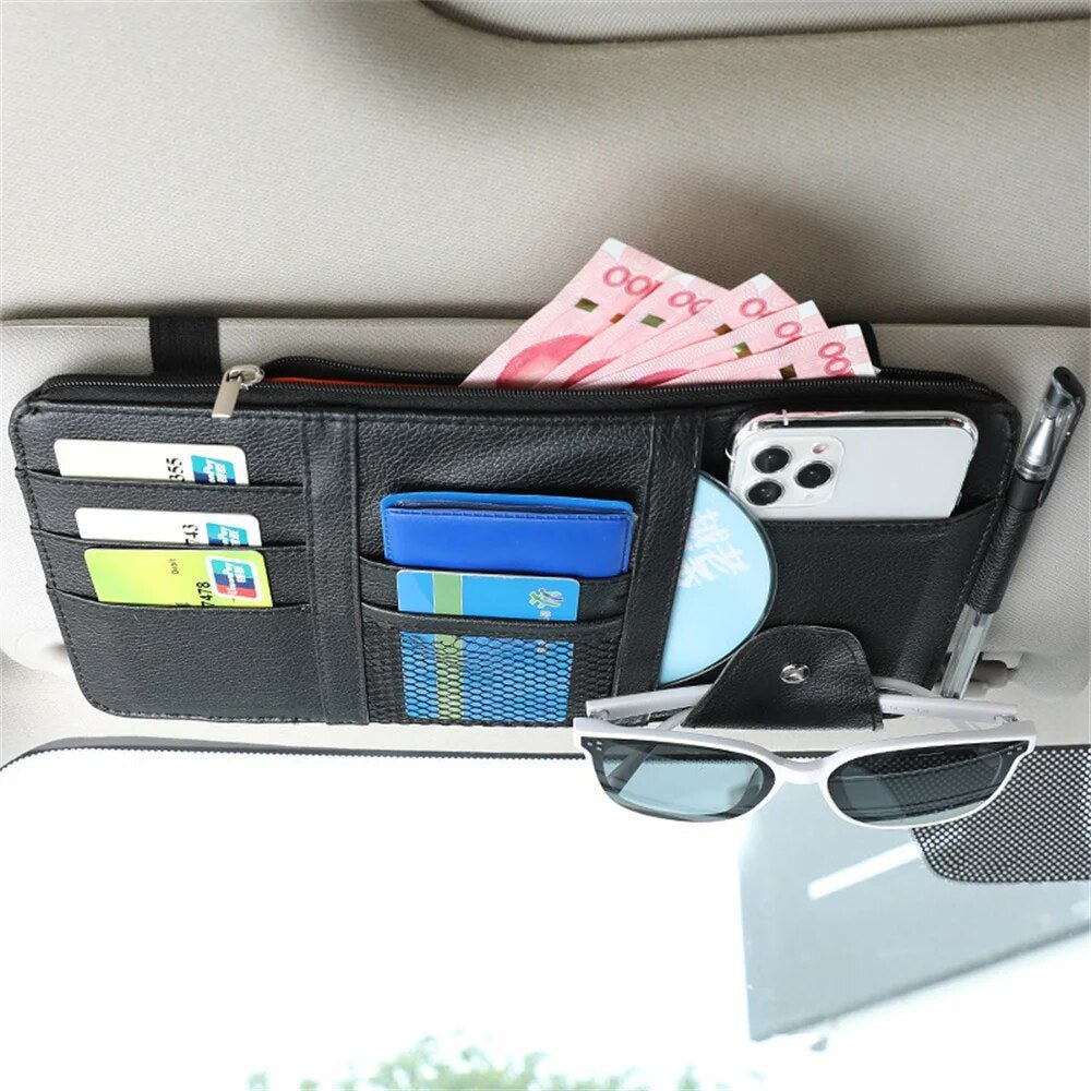 Organizzatore Auto Per Parasole — Tieni I Tuoi Accessori A Portata Di Mano