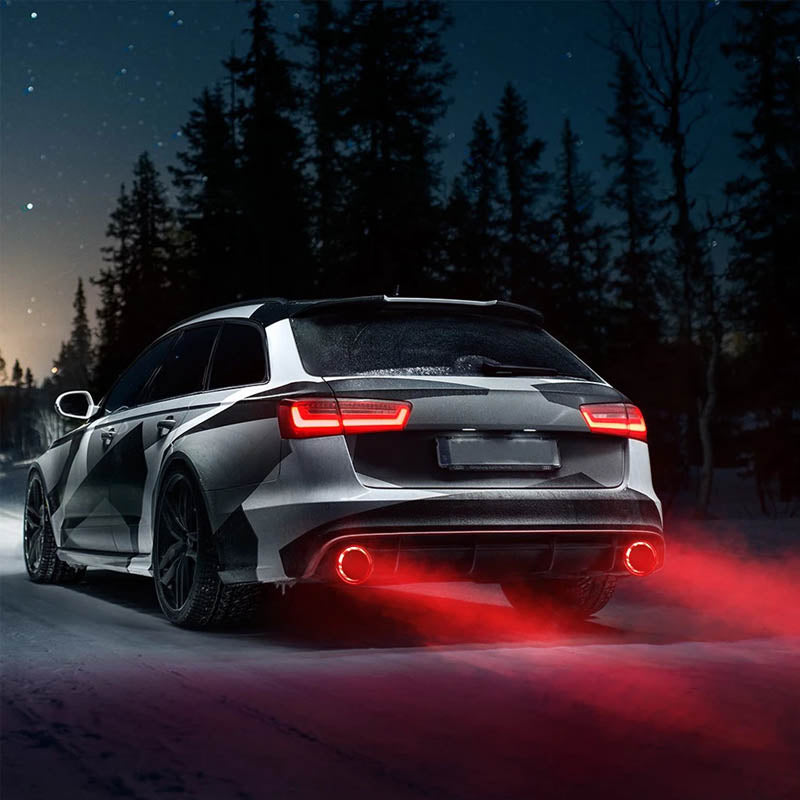 Terminale di Scarico Luminoso — Installazione Facile e Veloce