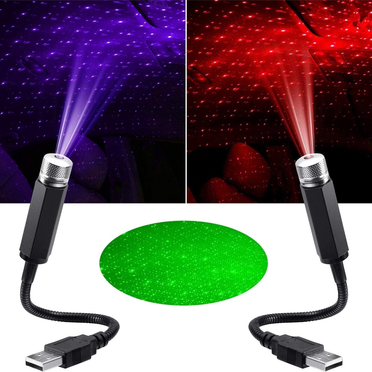 LED osvetlenie Hvězdné pre strechu auta — Magická nočná atmosféra