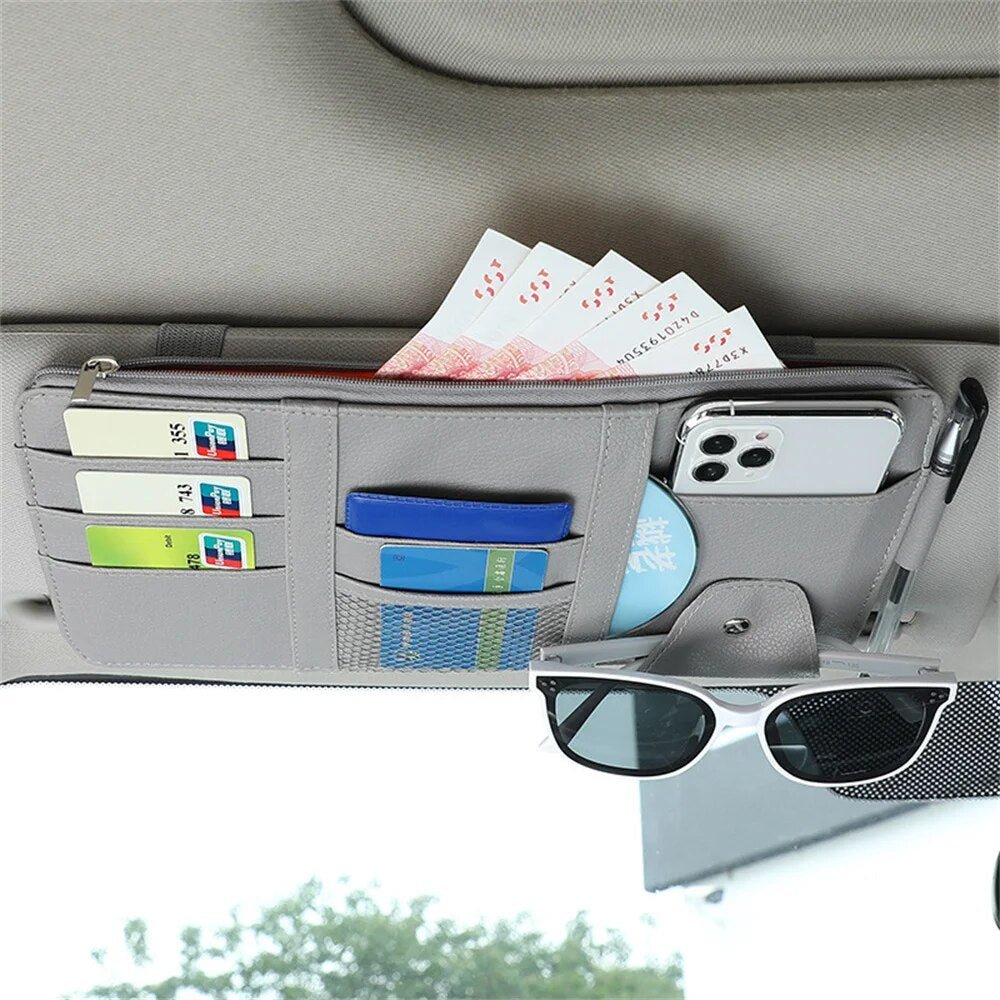 Organizzatore Auto Per Parasole — Tieni I Tuoi Accessori A Portata Di Mano