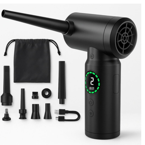 Aspirador Soprador Portátil – Limpeza Rápida e Versátil 