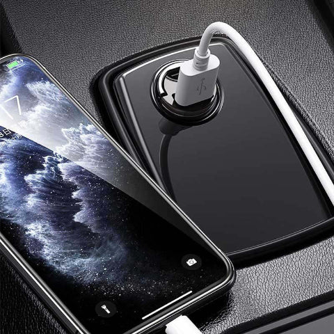 מתאם מטען רכב USB – שקע מצית קומפקטי 