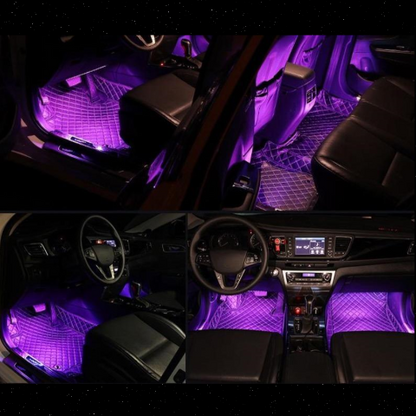 Lâmpada de Ambiente LED para Carro – Design Interior Estilizado 