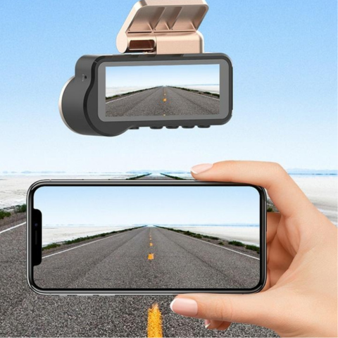 HD 1080p Dashboard Camera met Nachtzicht en WiFi — Volledige Beveiliging en Bewaking 