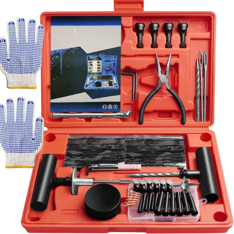 Kit de Reparação de Pneus para Carro — Ferramentas Práticas 100 Peças 