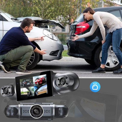 Caméra Dashcam 4 Canaux — Wifi & GPS Intégrés