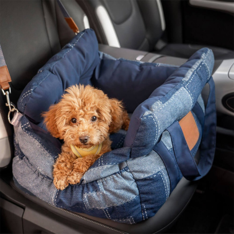 Cesta Portátil Para Cão — Conforto Em Casa E No Carro 