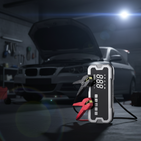Prenosný auto štartér — Multifunkčný s kompresorom 