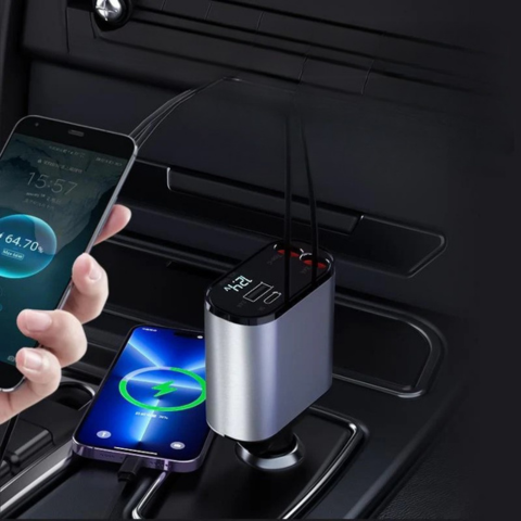 4 az 1-ben autós töltő — Gyors és sokoldalú töltés 