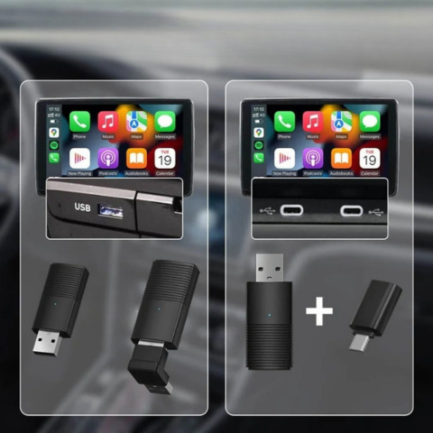 Vezeték nélküli CarPlay adapter – Automatikus csatlakozás OEM rendszerekhez 