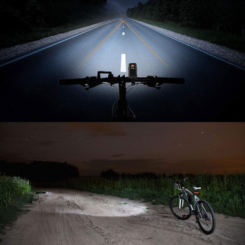 Kit de luzes para bicicleta recarregáveis por USB - Visibilidade e segurança totais
