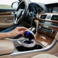 ブリリアント ミニカー灰皿 - エレガントなデザイン＆煙防止クロージャー