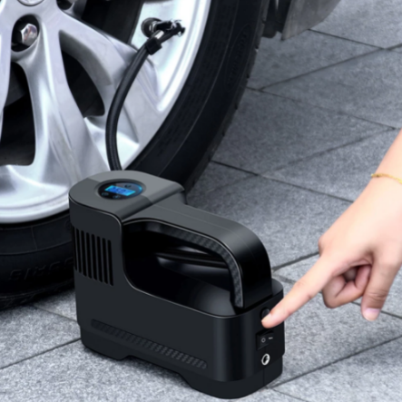 Compresor de Ar Portátil Digital 12V Com Luz LED — Segurança e Uso Nocturno 