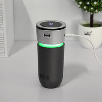 Kannettava Ilmanpuhdistin Ioniittori Autolle USB-kaapelilla — Poistaa Hajuja ja Saasteita 