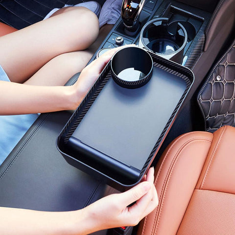 Auto-Aufbewahrungshalter – Integrierte Ablage und Becherhalter 