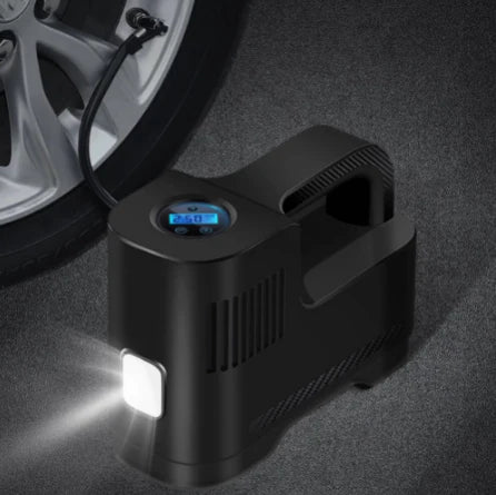 Compresor de Ar Portátil Digital 12V Com Luz LED — Segurança e Uso Nocturno 
